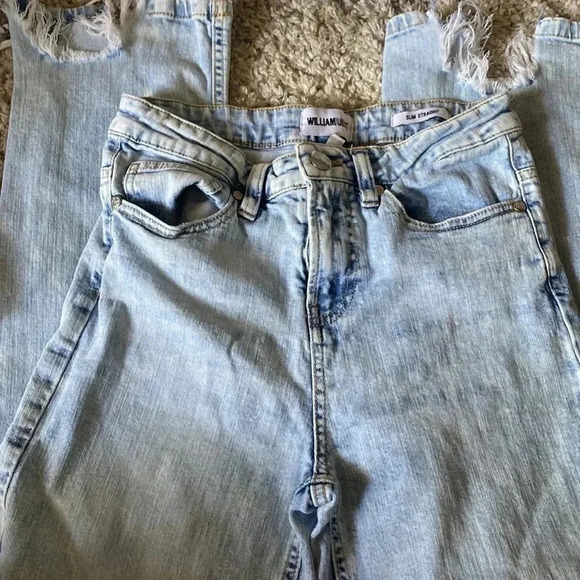 William Rast Denim - WILLIAM RAST Slim straight light denim jeans